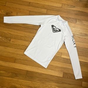 ROXY - Girls 7-16 Whole Hearted Long Sleeve UPF 50 Rashguard - Size 12/L